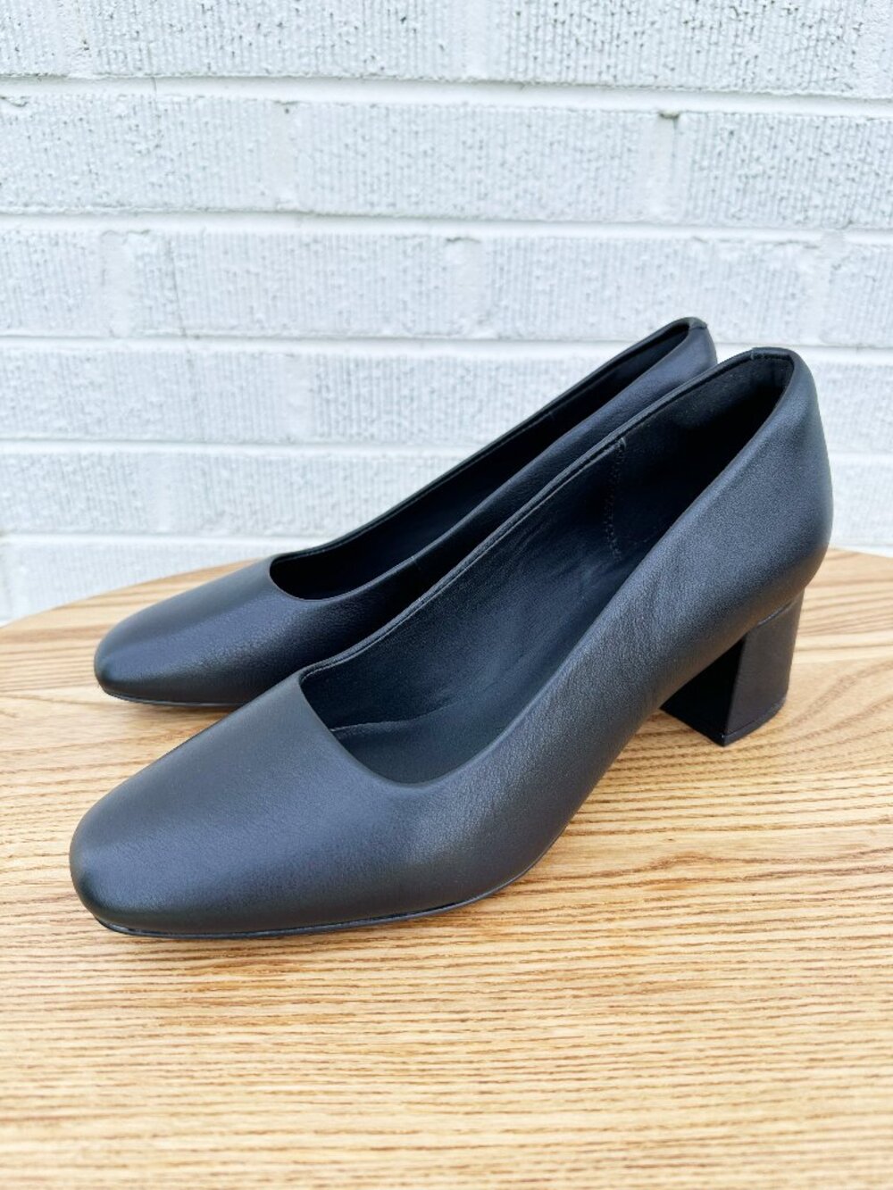 Clarks Women's Leather Marilyn Leah High Heel Pumps Black Heels Closed Toe 9